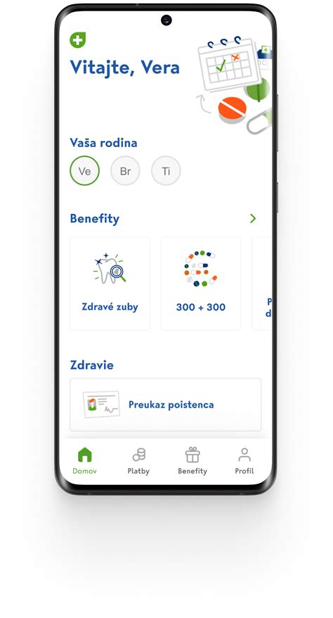 Mobilná aplikácia zdravotnej poisťovne Dôvera