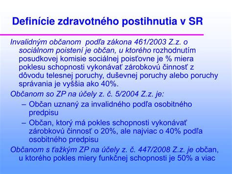 Infografika: Miera poklesu schopnosti vykonávať zárobkovú činnosť