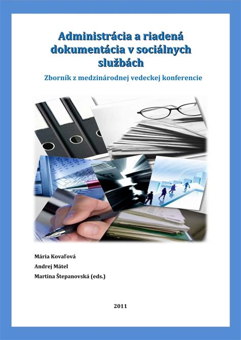administratívna dokumentácia pre sociálne služby