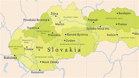 Slovensko mapa zaujímavostí pre seniorov