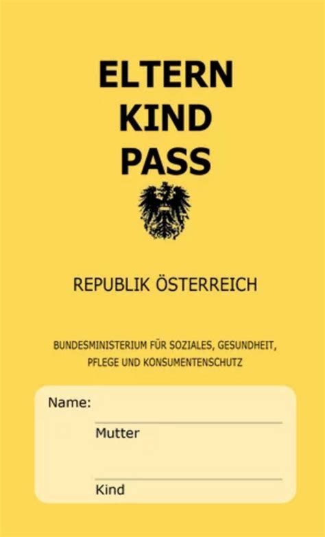 Ukážka Mutter-Kind-Pass a harmonogram prehliadok