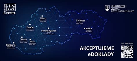 Mapa: Rozmiestnenie pobočiek Slovenskej pošty