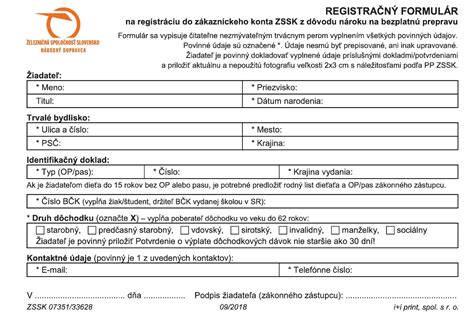 Návod na registráciu a získanie preukazu pre seniora ZSSK