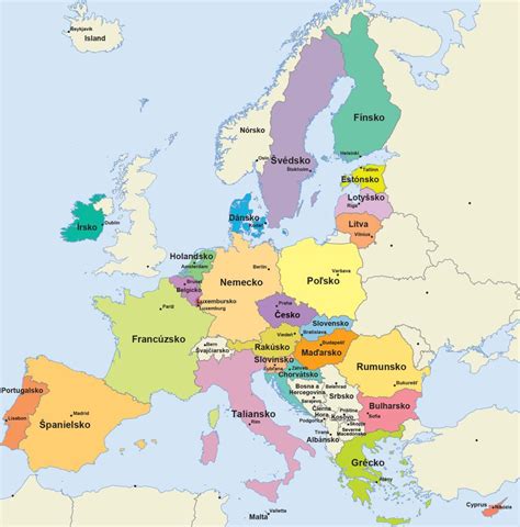 Mapa daňových dohôd medzi krajinami EÚ