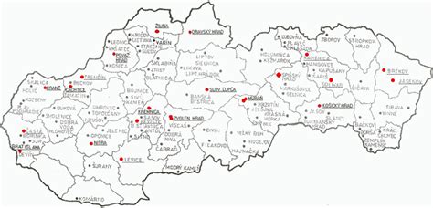 Mapa hradov a zámkov zapojených do projektu 