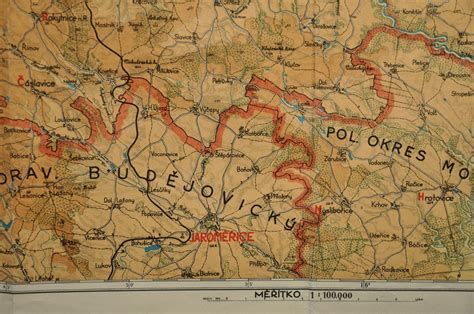 Mapa Myjavského okresu