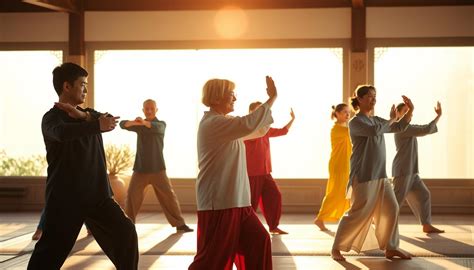 Seniori cvičiaci Tai Chi