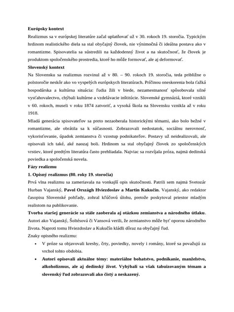 Zobrazenie sociálnych typov postáv v literatúre
