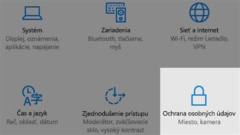 Schéma ochrany osobných údajov a nastavení reklám