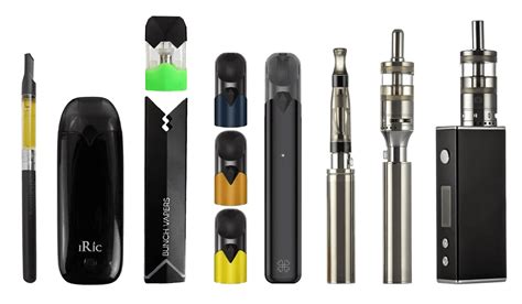 Elektronické cigarety rôznych typov a veľkostí