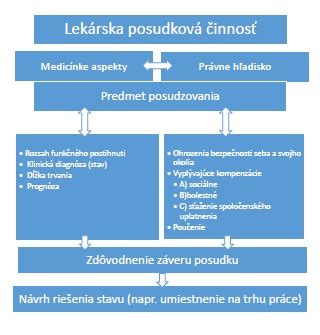 Lekár posudzuje mieru funkčnej poruchy