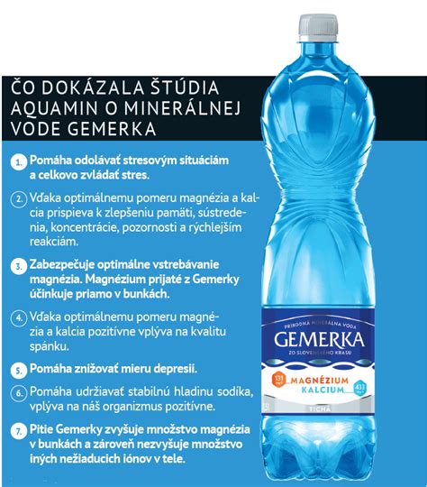 Zloženie a účinky dudinskej minerálnej vody