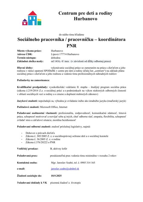 Činnosti sociálneho pracovníka