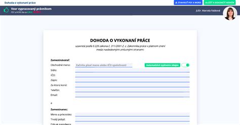 Zamestnávateľ a zamestnanec podpisujúci dohodu o vykonaní práce