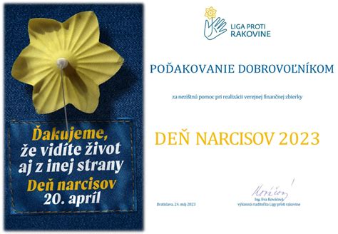 Poďakovanie dobrovoľníkom