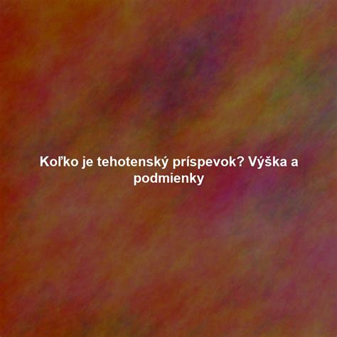 Náklady spojené s tehotenstvom a pôrodom