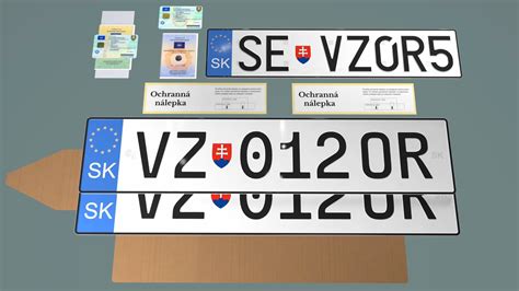 Tabuľky s evidenčným číslom