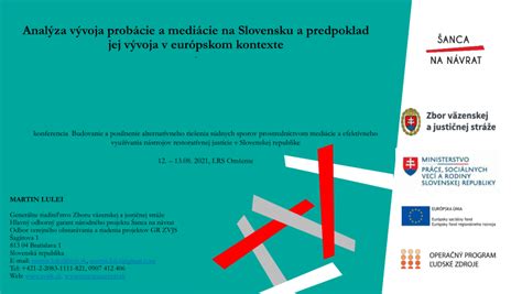 Schéma fungovania probácie a mediácie