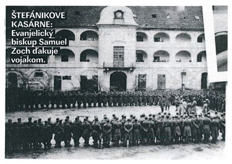 Historická fotografia Jegorovových kasární vo Zvolene