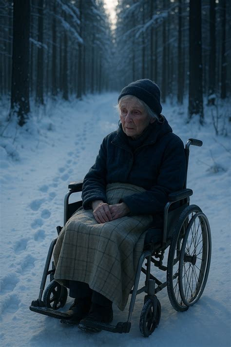Rodina v seniorskom veku na invalidnom vozíku