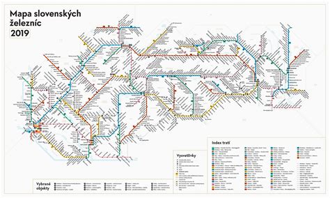 Mapa Tatranských elektrických železníc a Ozubnicovej železnice s vyznačenými stanicami a trasami