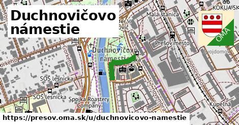 Duchnovičovo námestie v Prešove, kde sídli sociálnoprávna ochrana detí