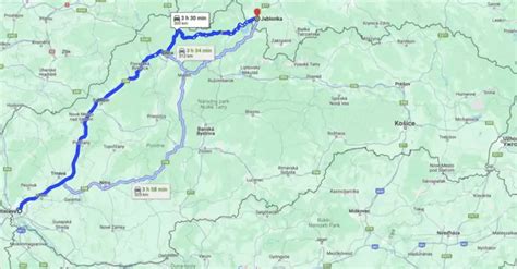 Mapa obce Vyšná Jablonka s vyznačenými prírodnými zaujímavosťami