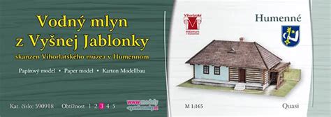 Vodný mlyn z Vyšnej Jablonky v expozícii ľudovej architektúry v Humennom
