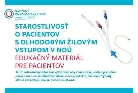 Moderné cievne vstupy PICC a PORT pre onkologických pacientov