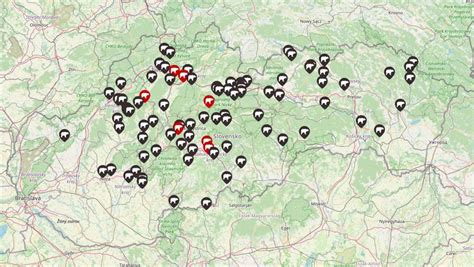 Mapa domovov dôchodcov na Slovensku