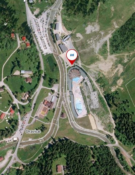 Mapa Bardejovských Kúpeľov s vyznačením polohy
