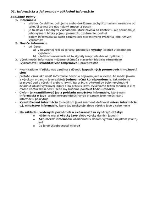 Základné informácie o PN a jej dĺžke