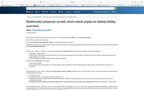 schéma reťazového pôrodu a prechodu z rodičovského príspevku na materské