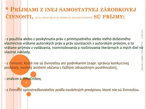 Ilustrácia samostatnej zárobkovej činnosti