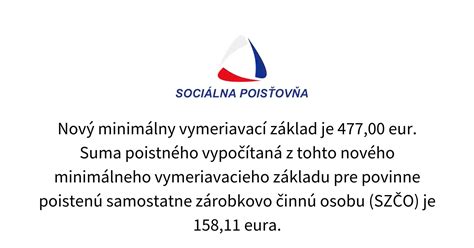 Minimálny a maximálny vymeriavací základ a sadzby poistného na účely povinného poistenia v nezamestnanosti