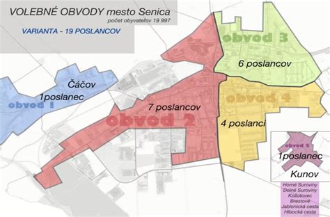 Mapa obvodov sociálnoprávnej ochrany detí v regióne