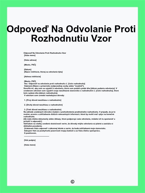 Odvolanie proti rozhodnutiu úradu