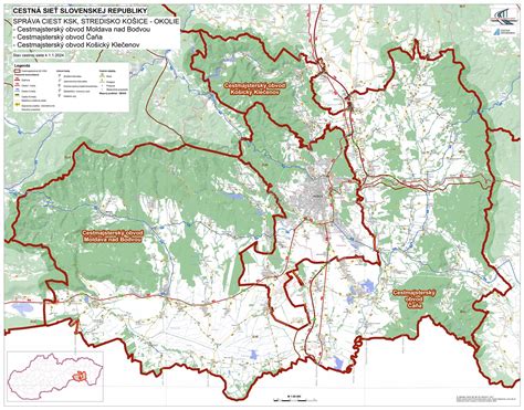 Mapa obvodov ÚPSVaR Senica s vyznačením Šaštín-Stráže