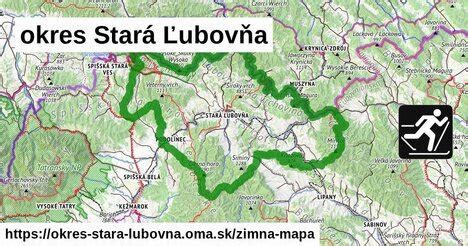 Mapa pôsobnosti ÚPSVaR Stará Ľubovňa