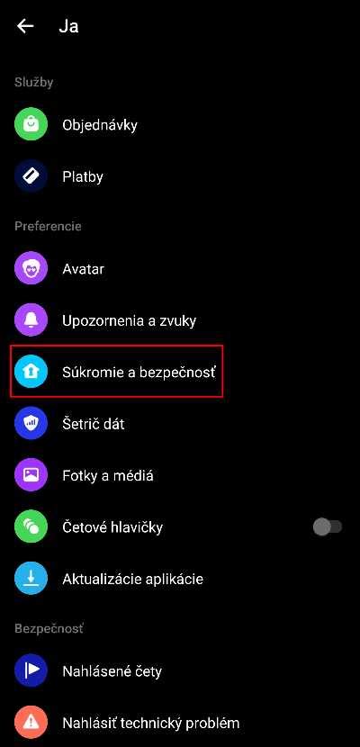 Možnosti odstránenia správy v Messengeri
