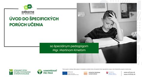 Prehľad špecifických vývinových porúch učenia