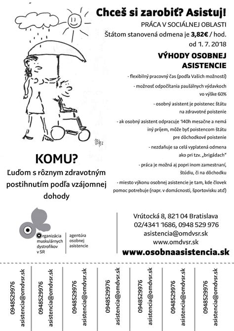 Schéma organizácie práce osobných asistentov