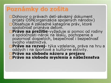 Infografika o právach a povinnostiach detí v LVS