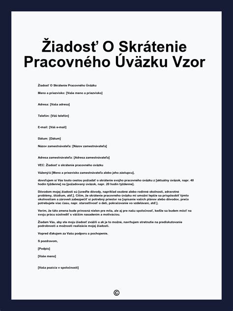 schéma pracovného úväzku