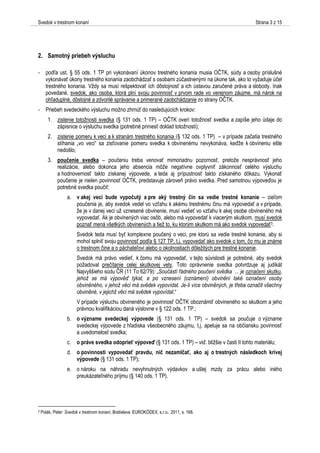 Fázy uplatňovania nároku na náhradu škody v trestnom konaní