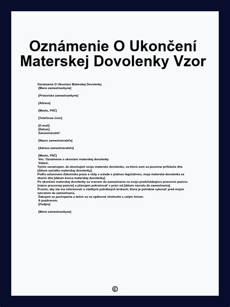 Výmera materskej a otcovskej dovolenky
