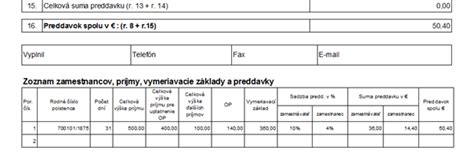 Vzorec pre výpočet odpočítateľnej položky na zdravotné odvody