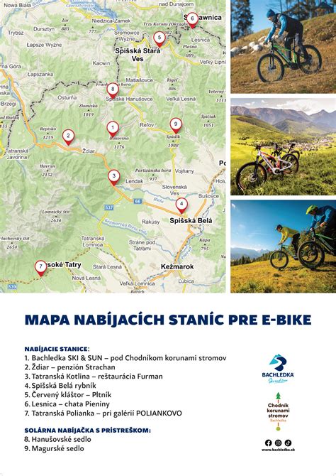 Mapa Spišskej Belej s označením sociálnych a vzdelávacích inštitúcií