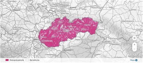 Mapa Telekom centier na Slovensku