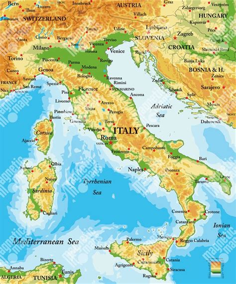 Mapa severného Talianska s vyznačenou oblasťou Südtirol